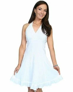 Scully Women's Cantina Halter Dress Chocolate -Scully Shop 356G48 01 P1 3