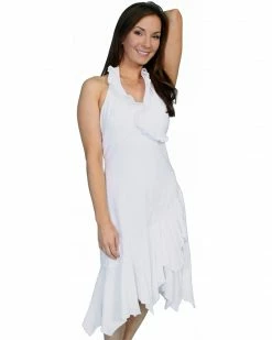 Scully Women's Ruffled Halter Dress Black 16 Scully Women's Ruffled Halter Dress Black -Scully Shop 356G49 01 P1