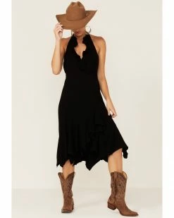 Scully Women's Ruffled Halter Dress Black 15 Scully Women's Ruffled Halter Dress Black -Scully Shop 356G49 89 P1 1