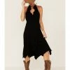 Scully Women's Ruffled Halter Dress Black 2 Scully Women's Ruffled Halter Dress Black -Scully Shop 356G49 89 P1