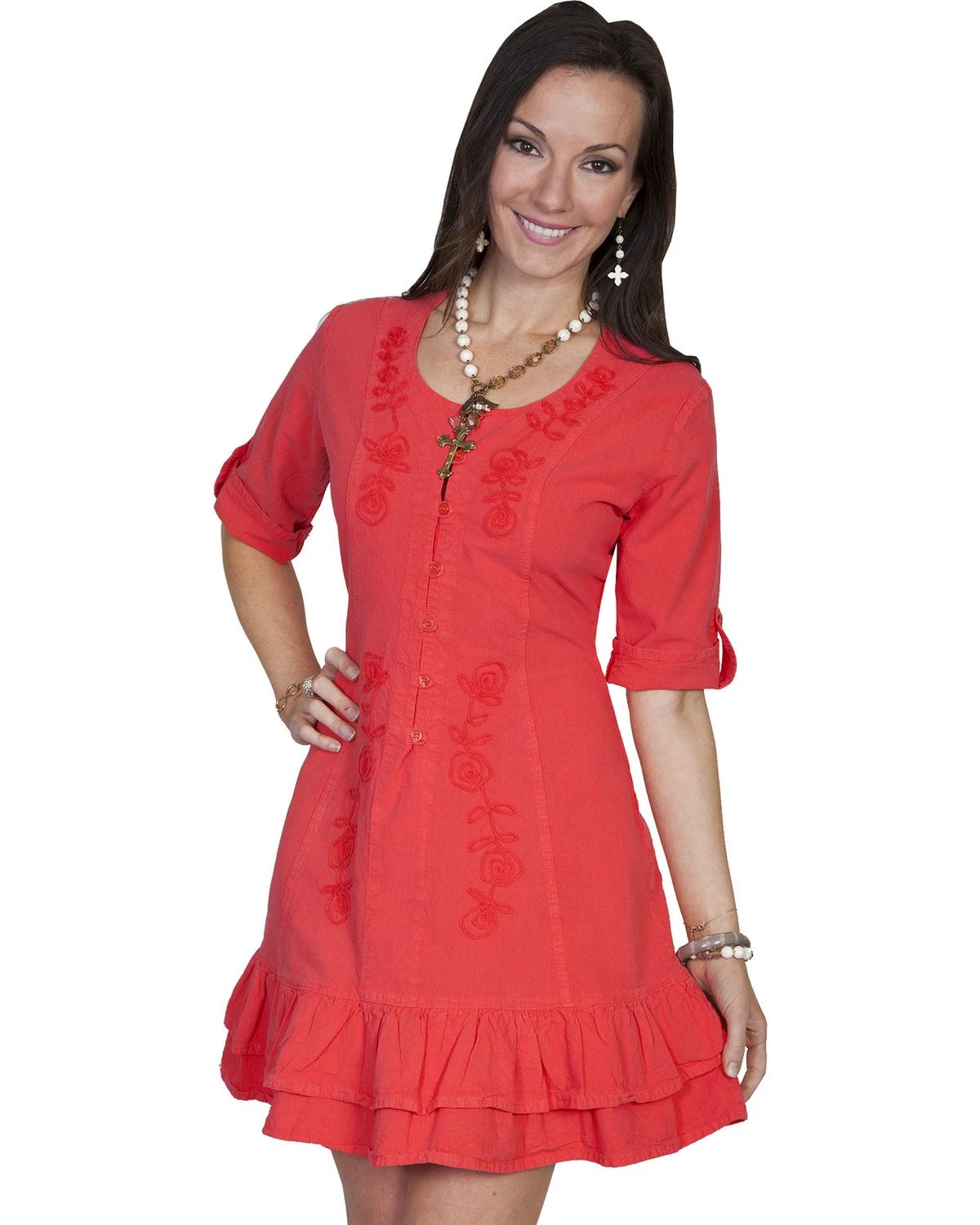 Scully Sweetheart Lace Up Back Dress For Women's White 3 Scully Sweetheart Lace Up Back Dress For Women's White - Image 2