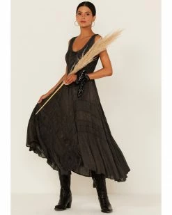 Scully Women's Lace-Up Jacquard Dress Black -Scully Shop 356H98 022 P1